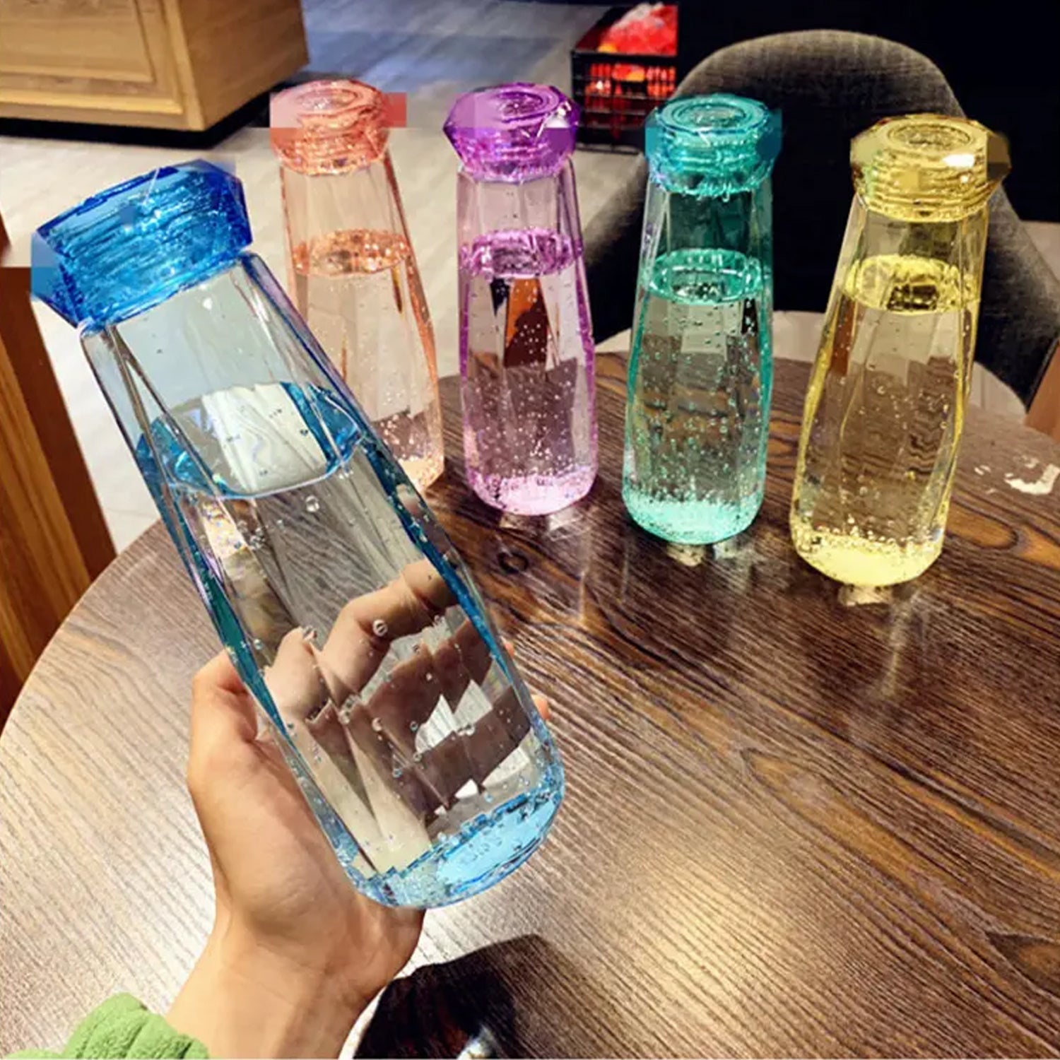 5213 Glass Fridge Water Bottle Plastic Cap With Two Water Glass For Home & Kitchen Use DeoDap 5213 Glass Fridge Water Bottle Plastic Cap With Two Water Glass For Home & Kitchen Use DeoDap